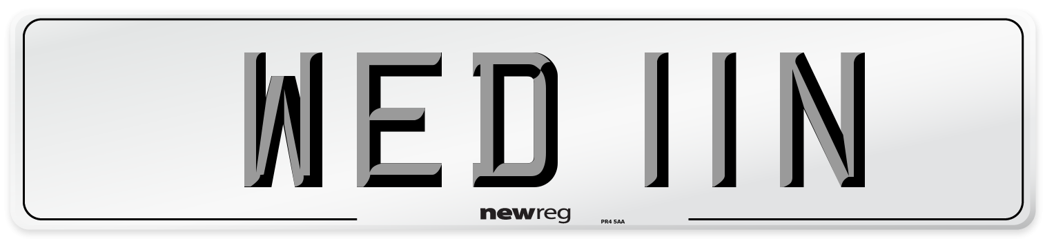 WED 11N Number Plate from New Reg